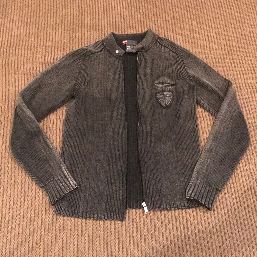 Diesel men’s zip up sweater small